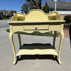 Yellow Vintage Console Table 