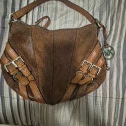 Michael Kors Distressed Med) Small/Handbag