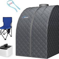 TOREAD Single Personal Steam Sauna Spa Portable Folding Steam Sauna with 1000W&2.6L steam Generator, Person Sauna Tent for Relaxation, Fast Heating in