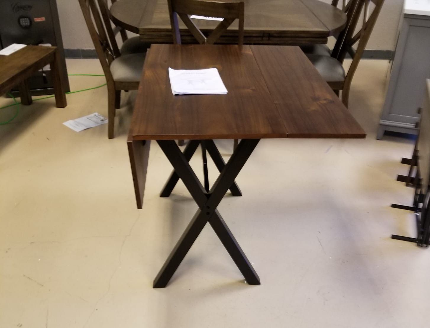kalos solid wood folding kitchen table