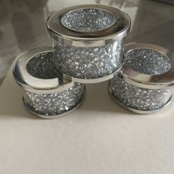 Bling Crusted Napkin Rings - Box of 16