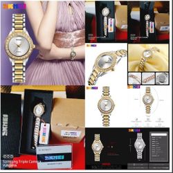 Luxury Diamond Style Ladies Waterproof Rhinestone Watch