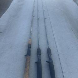 3 Trout / Panfish Fishing Rods