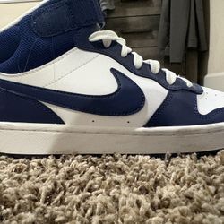 Nike Blue And White High Tops