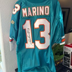 Dan Marino Signed Authentic Wilson Jersey RARE 