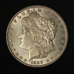 1890-CC $1 Morgan Silver Dollar
