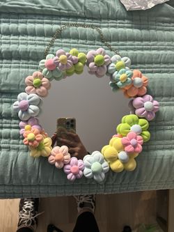 Pastel Floral Mirror