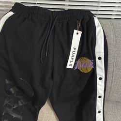 Purple brand Mitchell & Ness Lakers