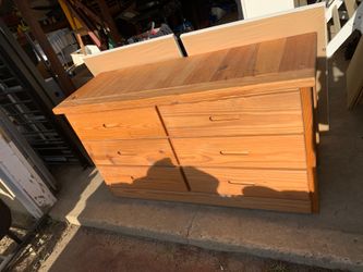 Solid oak bureau