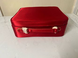 New Red Luxury  Makeup or Jewelry Bag