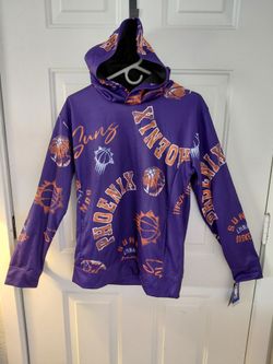 NEW WITH TAGS NBA YOUTH XL 18-20 PHOENIX SUNS PURPLE MOVING VIOLATION HOODIE. ONLY $26.00!