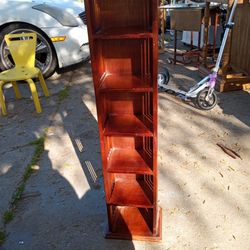 Mission Style Wood Media Rack