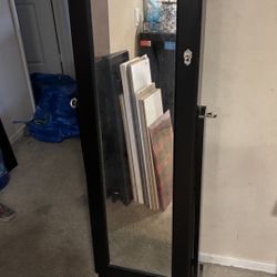 Floor Jewelry Cabinet Mirror