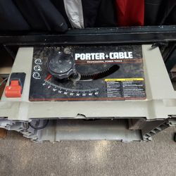 Porter Cable. 10inch Table Saw, With Stand, Complete,  Very Good Condition  Pick Up At Store