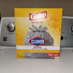 Glad 60 Count  Kitchen 13 Gallon W/ Clorox $10.00