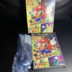 Mario Party 6 Nintendo GameCube COMPLETE BOX SET!  With Microphone CIB