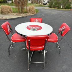 Coca Cola Table & Chairs 