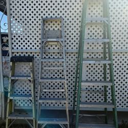 Ladder,  4ft. $15,  6 ft. $30,  7 ft. $40