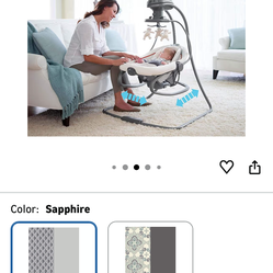 Swinging rocker for baby