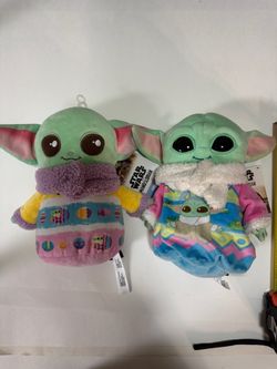 2 STARWARS BABY YODA EASTER. EASTER SWEATER. 9"