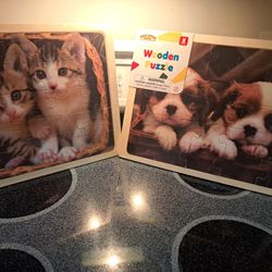 Two Brand New Kid Wooden Puzzles