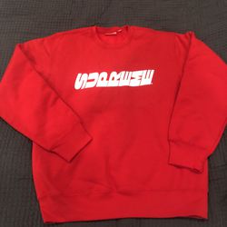 Supreme Breed Rotated Logo Crewneck Sweatshirt Size XL Red