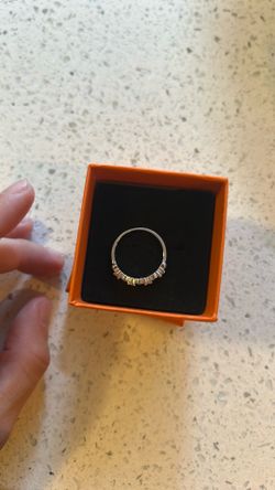 Blue fire opals and lab diamonds size 7