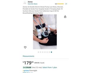 ZOMEE ELECTRIC BREAST PUMP