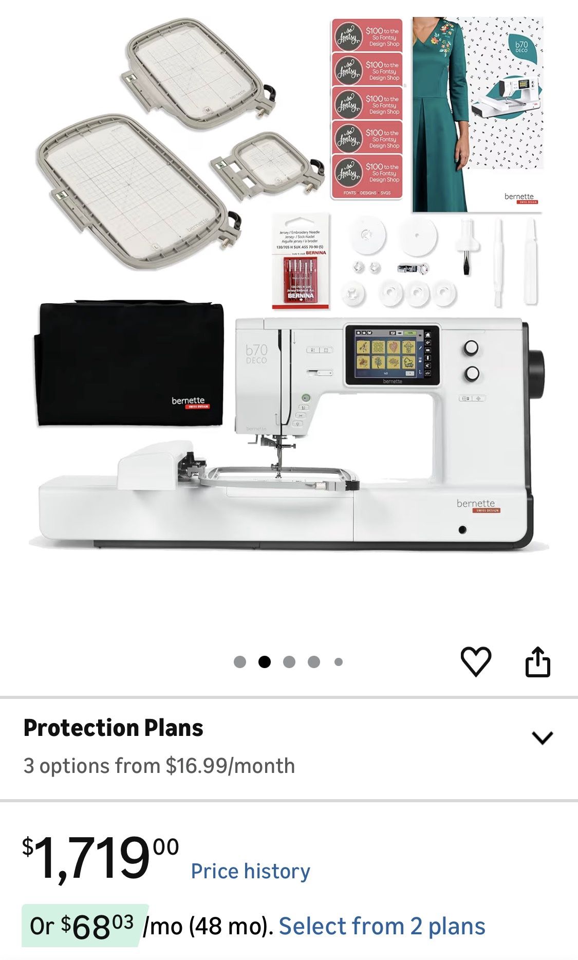 Bernette B70 Deco Embroidery Machine
