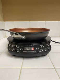Nuwave Precision Induction Cooktop Flex with 9" Fry Pan. $65 For Both 
