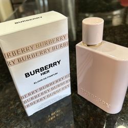 Burberry Her Perfume 3.3fl Ounce Pink Bottle Like New