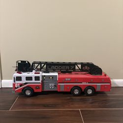 Large Toy Fire Truck with Extendable Ladder
