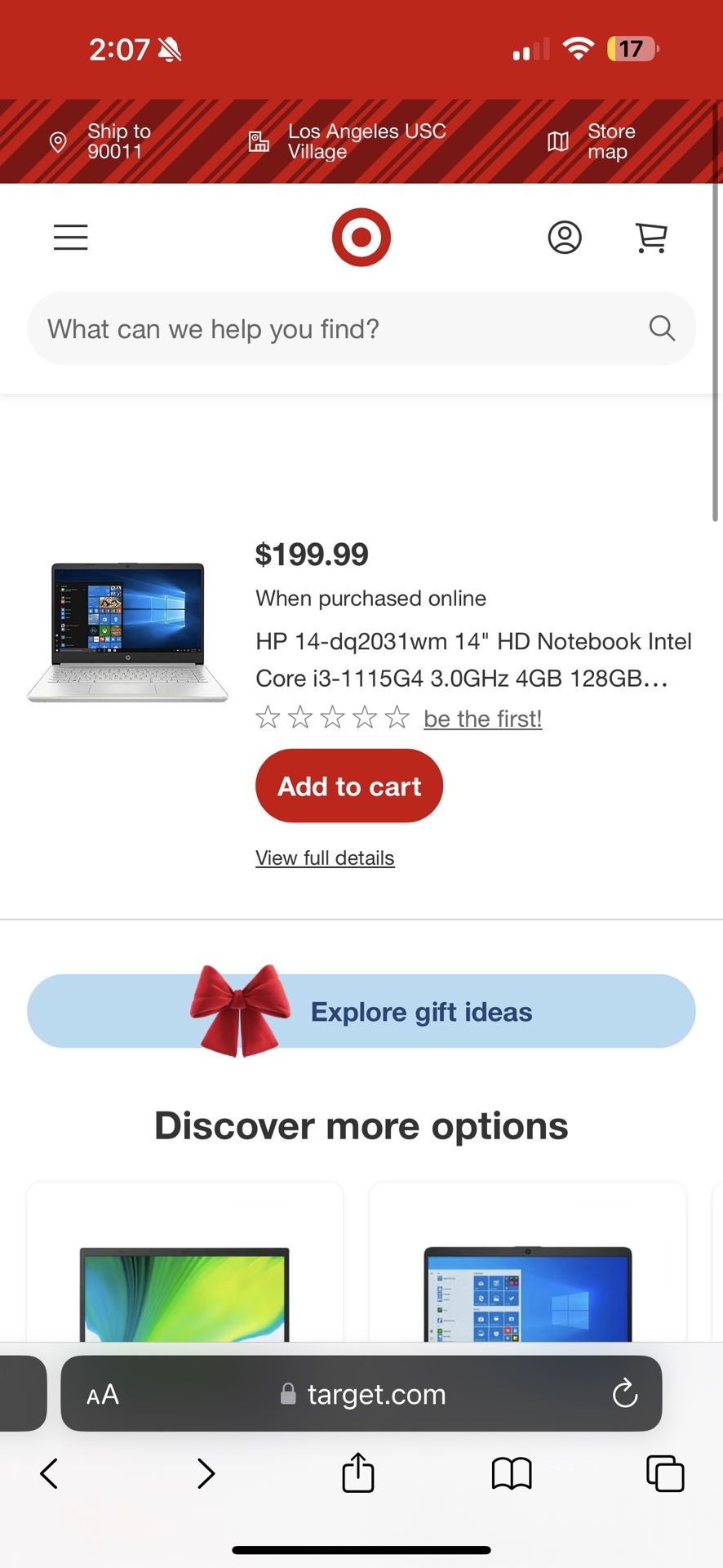 HP Laptop 14-dq2031wm