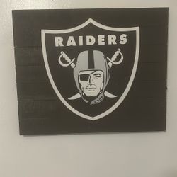 Raider Wood Sign 
