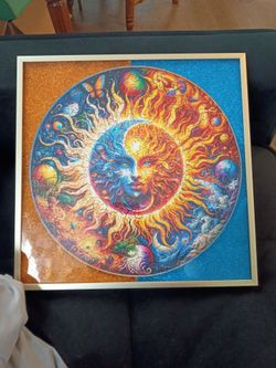 Sun and moon puzzle picture