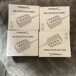 Sabrent 60w 10 Port USB FAST CHARGER