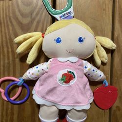 Eric Carle Baby Doll Plush Toy Kids Preferred Car Seat Stroller Clip Rattle Girl