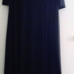 Solid Black Dress Size Extra Large