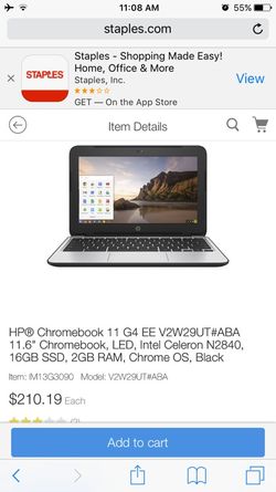 Hp chromebook 11 g4