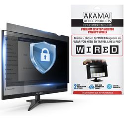 22 inch Computer Privacy Screen (16:10) - Black Security Shield - Desktop