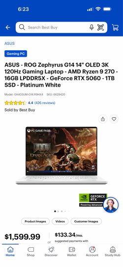 🔥 ASUS ROG Zephyrus G14 (2025) – Open Box / Like New 🔥