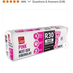 R-30 Faced Fiberglass Insulation Batt 16 in. x 48 in. (
