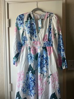 Floral Maxi Dress with Long Sleeves