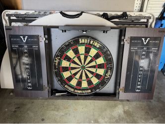 Dart board and Cabin