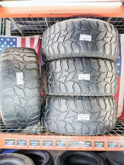 ✅ 4 USED TIRES LT37X13.50R22LT LANDCASTER MUD TERRAIN M/T OFF-ROAD 37 13.5 22