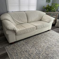 Free Leather Love Seat and Rug Set 