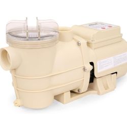 1/2HP Swimming Pool Pump for Above Ground Self Primming High-Flow Pump Pool Spa Pond 1.5-inch Inlet/Outlet (3120 GPH, Timer, 115V
