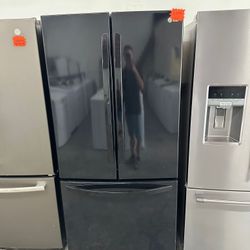 Lg Fridge 3 Doors Black 33 Wide