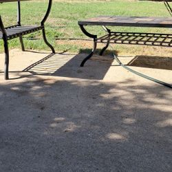 Tile and Metal Tables