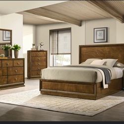 Full Size 4 PCs Bedroom Set 